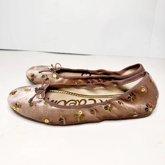 Sam Edelman Felicia Rose Sequined Ballet Flats 8.5 - Picture 5 of 8